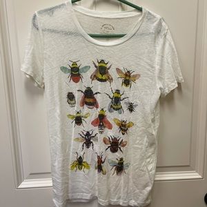 J Crew Linen Bee Shirt
